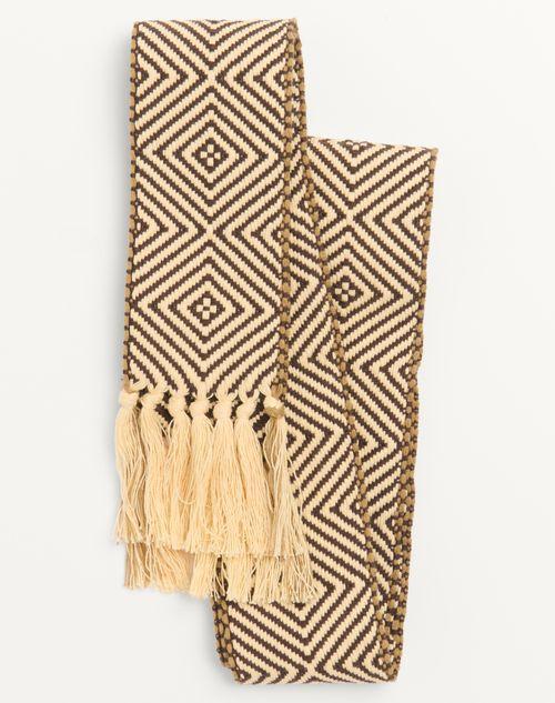 ANTIBES COTTON SCARF WITH FRINGE Product Image