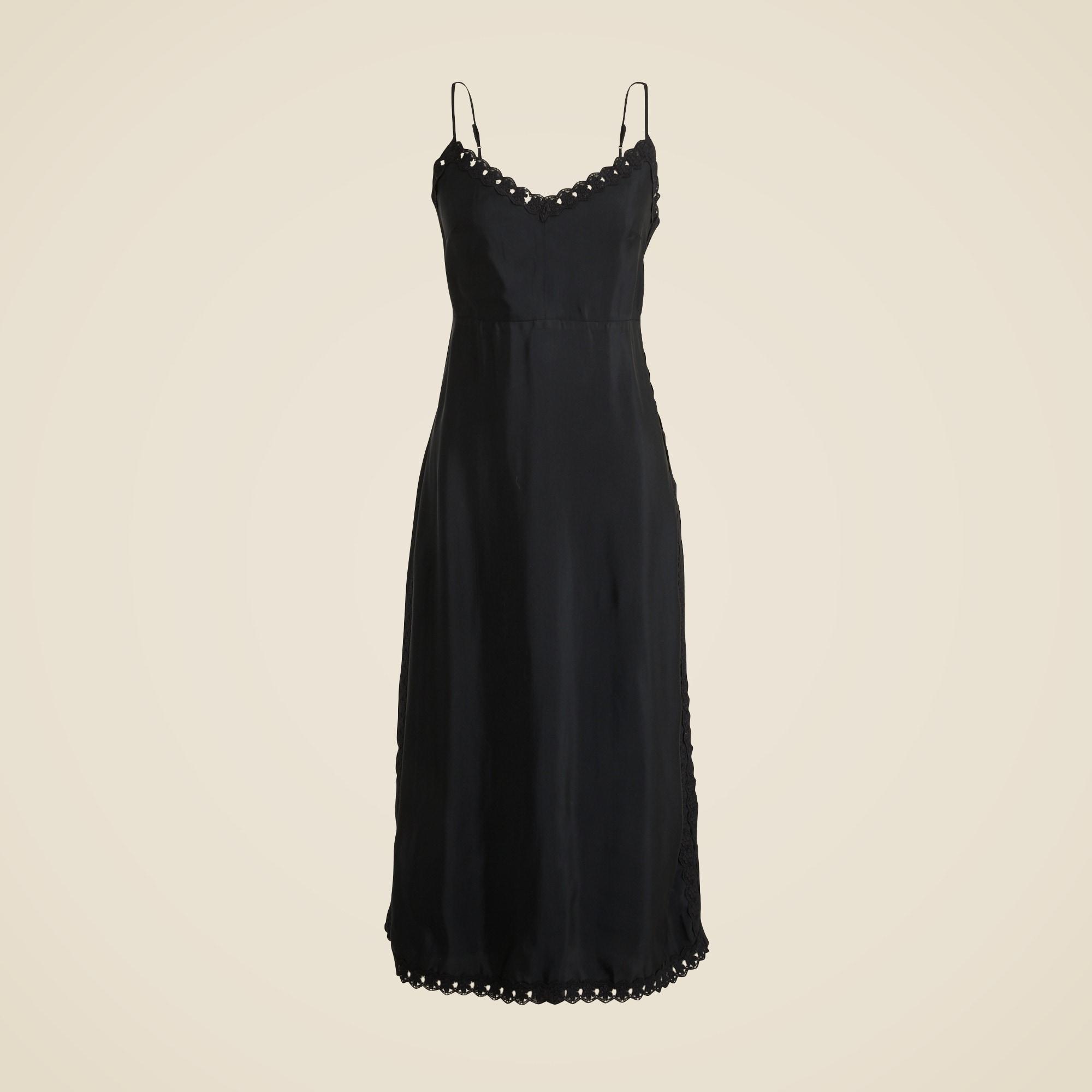 Natasha crochet-trim slip dress Product Image