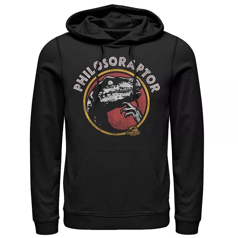 Men's Jurassic Park Philosoraptor Pose Humor Hoodie, Size: Large, Black Product Image