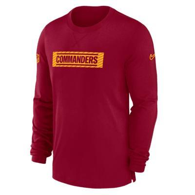 Washington Commanders Sideline Player Team Issue Menâs Nike Men's Dri-FIT Long-Sleeve Top Product Image