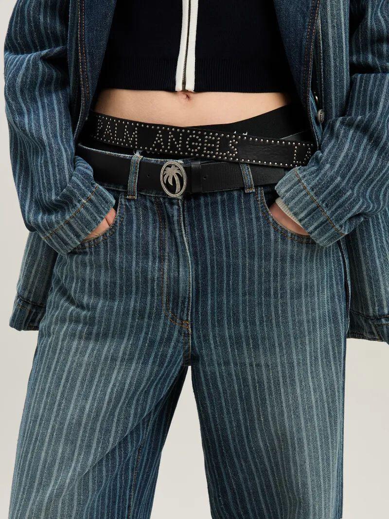 Studs leather belt Product Image