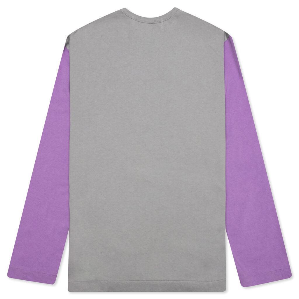 Bi-Color T-Shirt - Grey/Purple Male Product Image