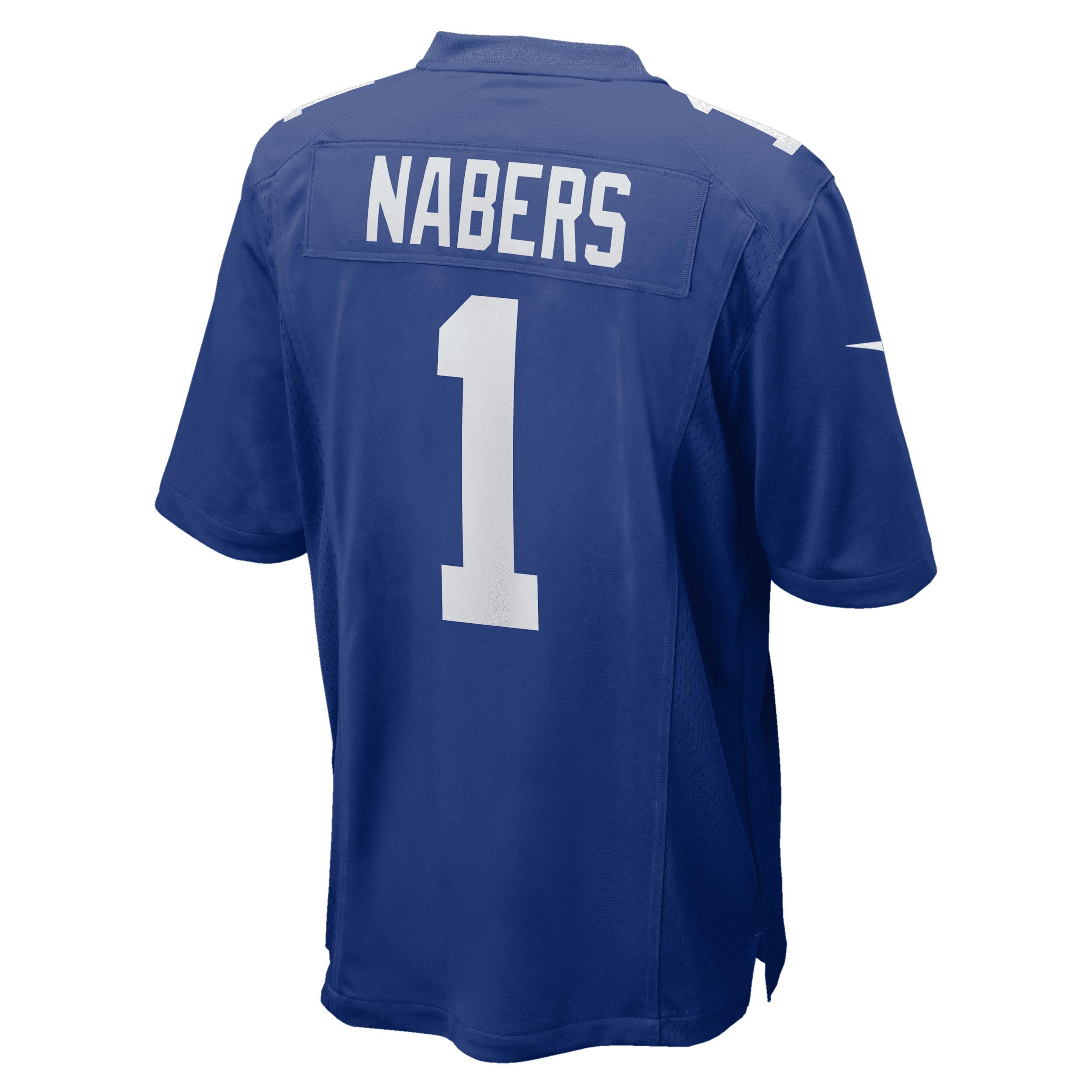 Malik Nabers New York Giants Nike Men's NFL Game Jersey Product Image