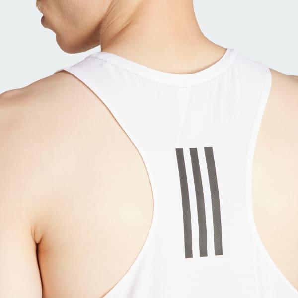 adidas Own The Run Tank Top White S Mens Product Image