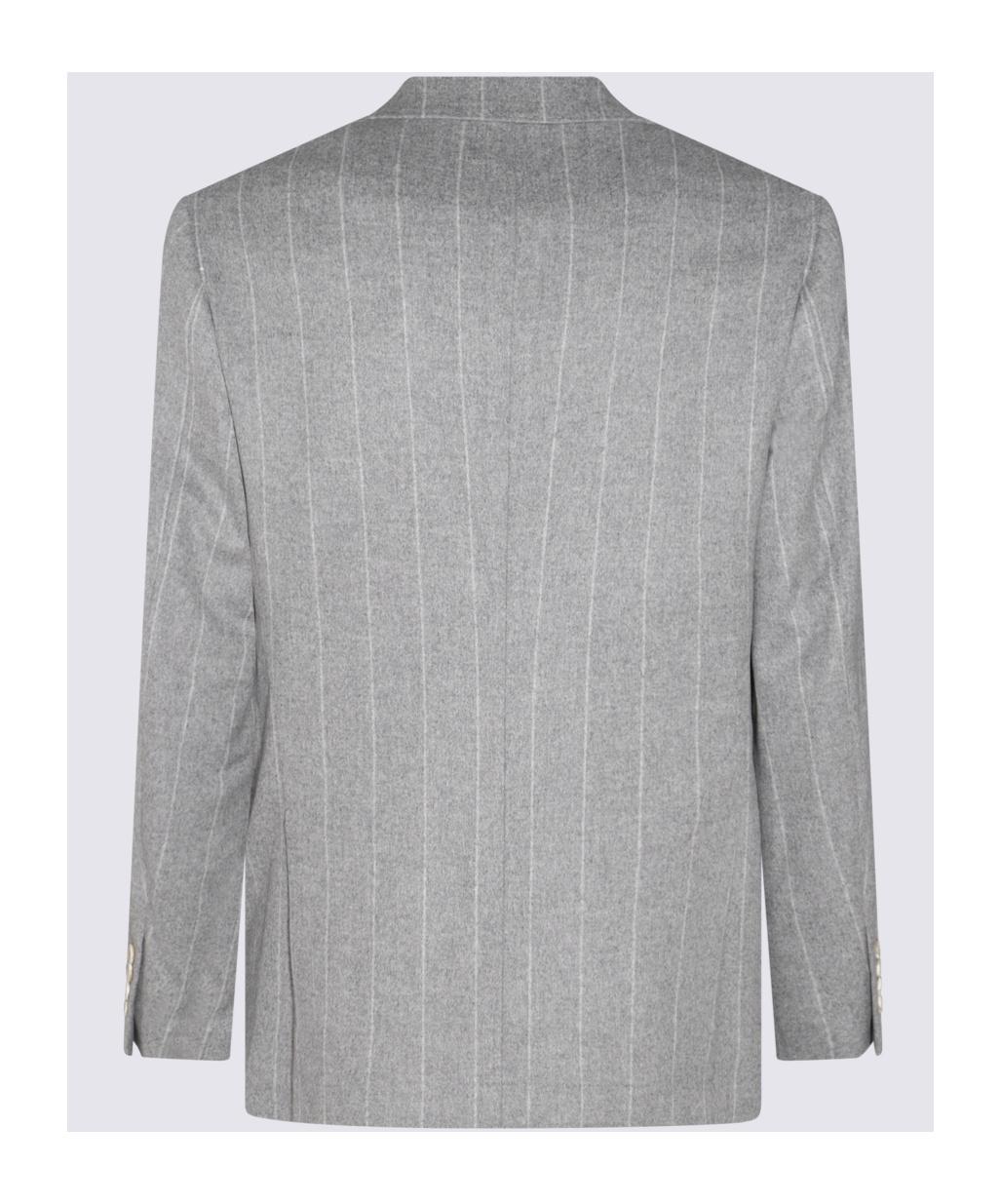 BRUNELLO CUCINELLI Single Breasted Tailored Blazer In Multicolor Product Image