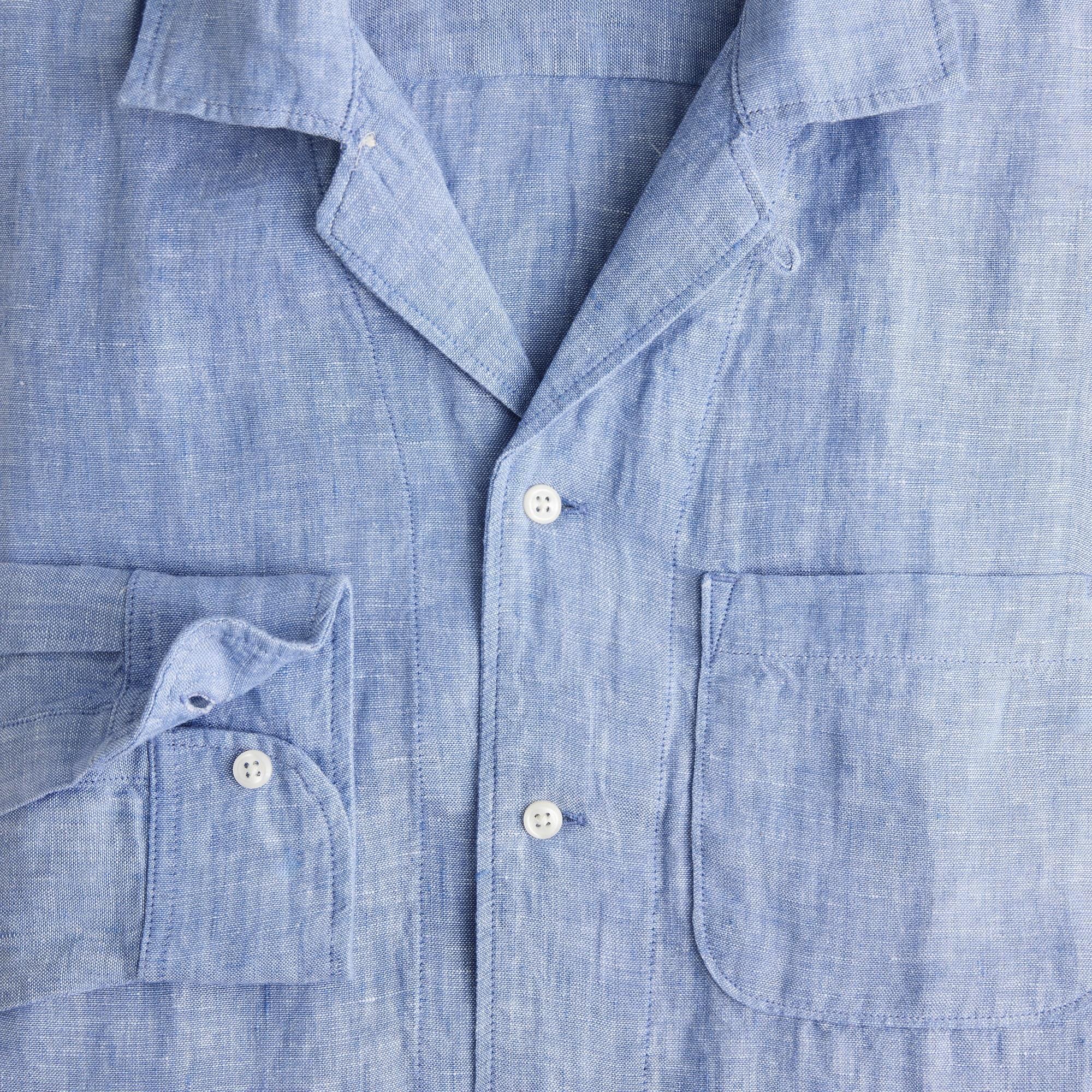 Baird McNutt Irish linen camp-collar shirt Product Image