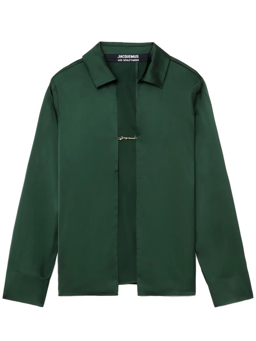 La Chemise Notte satin shirt Product Image