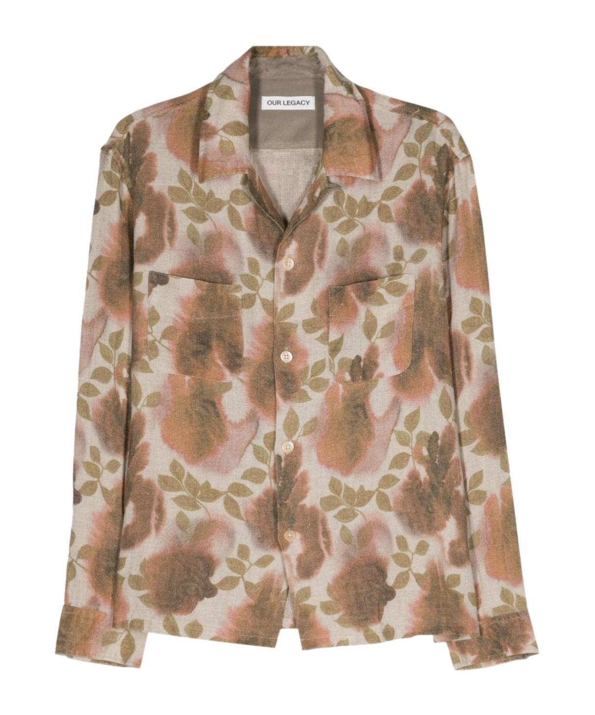 OUR LEGACY Shirt With Print In Neutrals Product Image