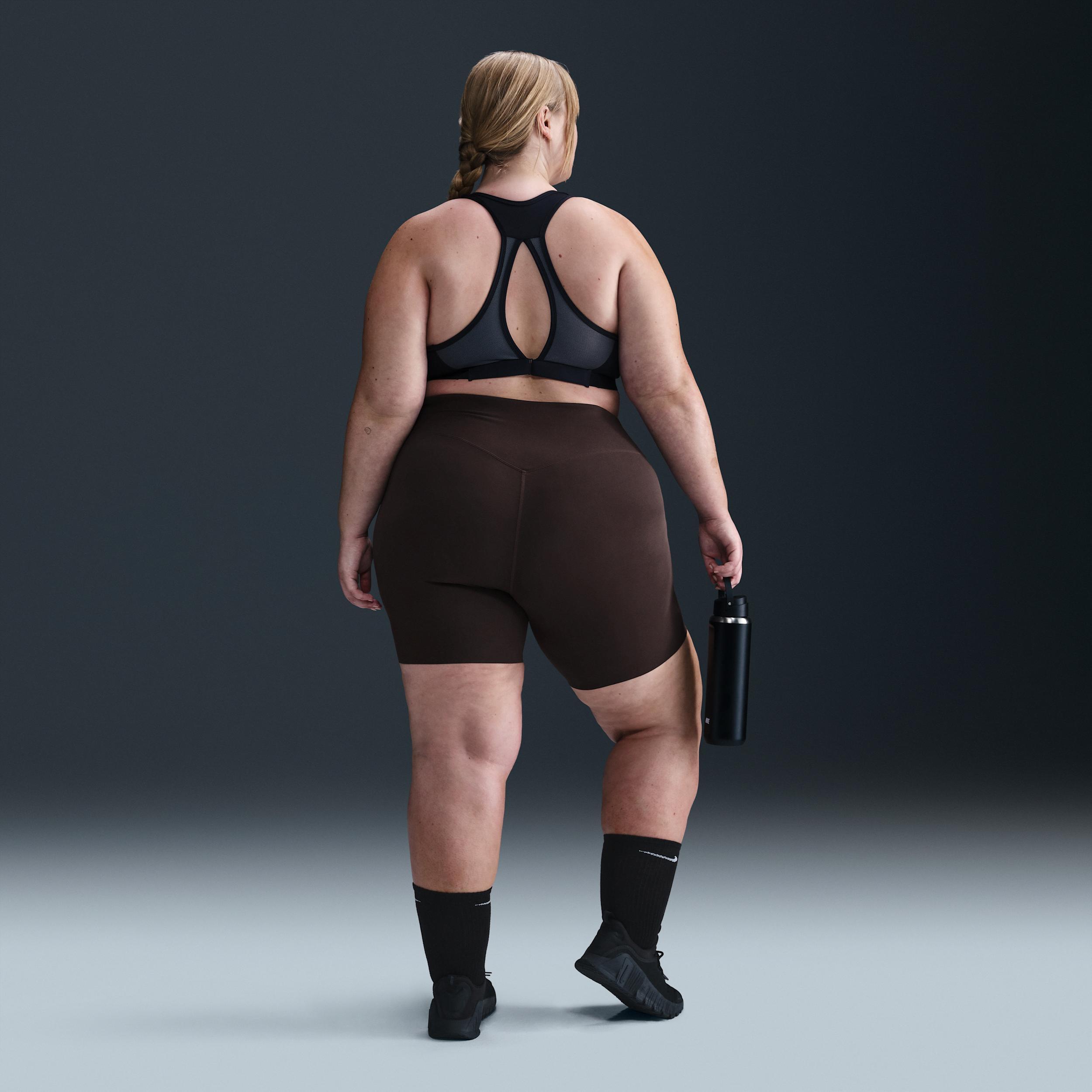 Nike Women's Zenvy Gentle-Support High-Waisted 8" Biker Shorts (Plus Size) Product Image