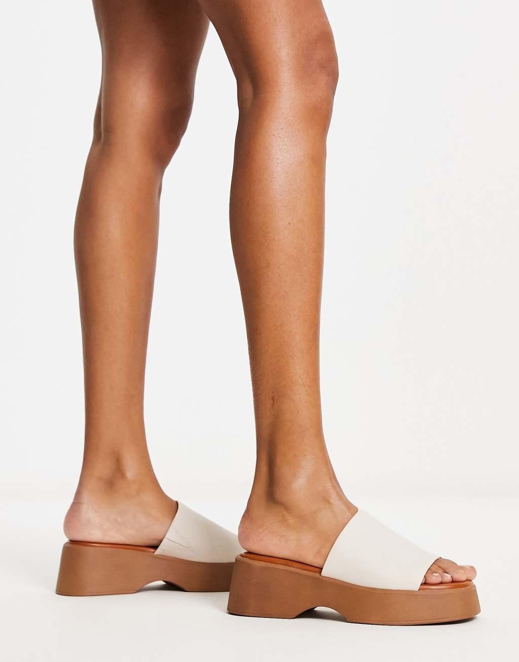 Yassu Other White Leather Women's Platform Sandals | ALDO US Product Image