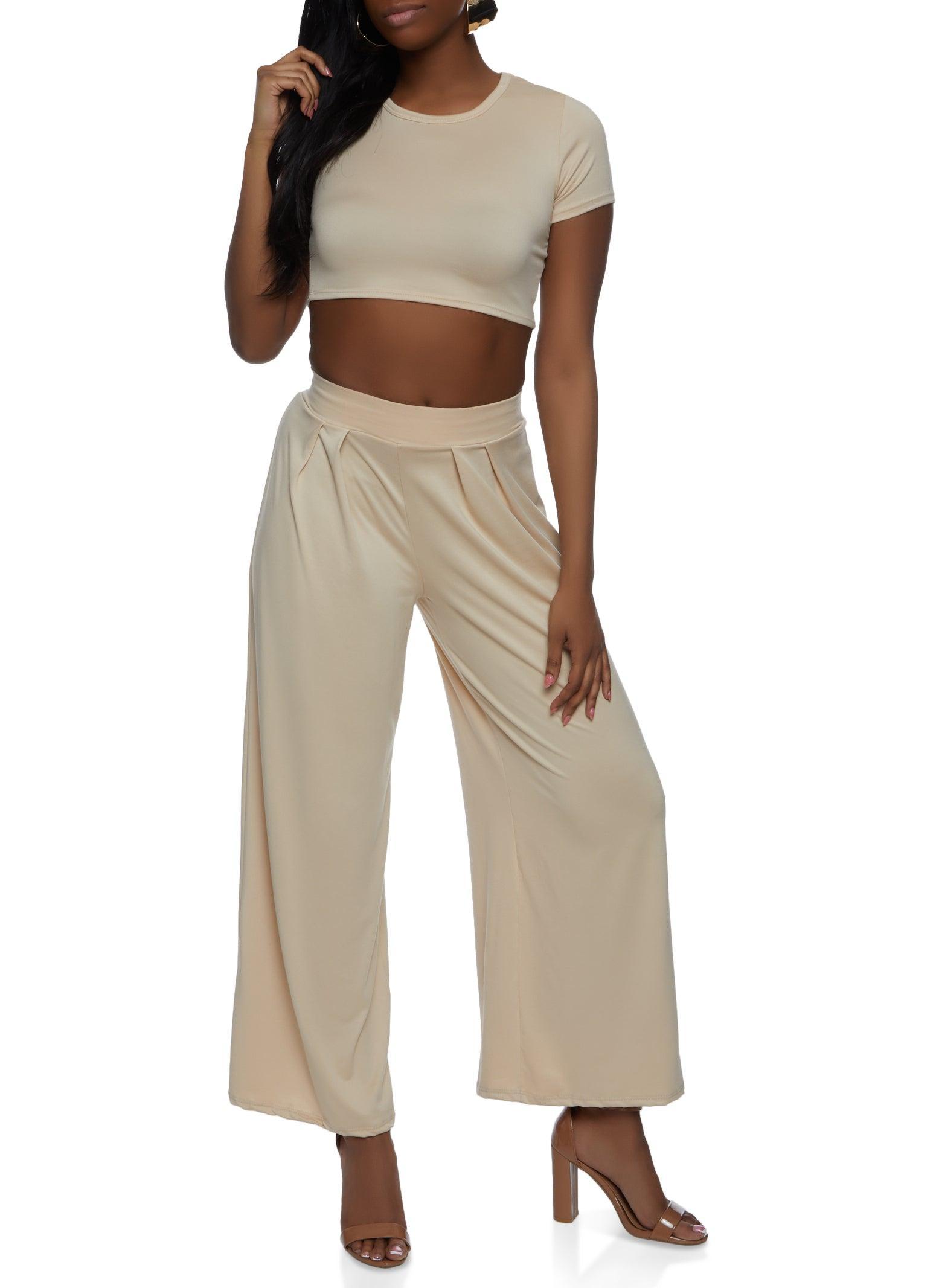 Womens Soft Knit Crop Top Product Image