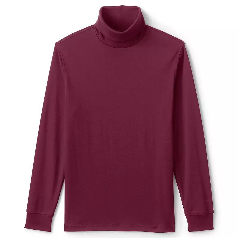 Big & Tall Lands' End Super Soft Supima Turtleneck, Men's, Size: Medium Tall, Radiant Blue Product Image