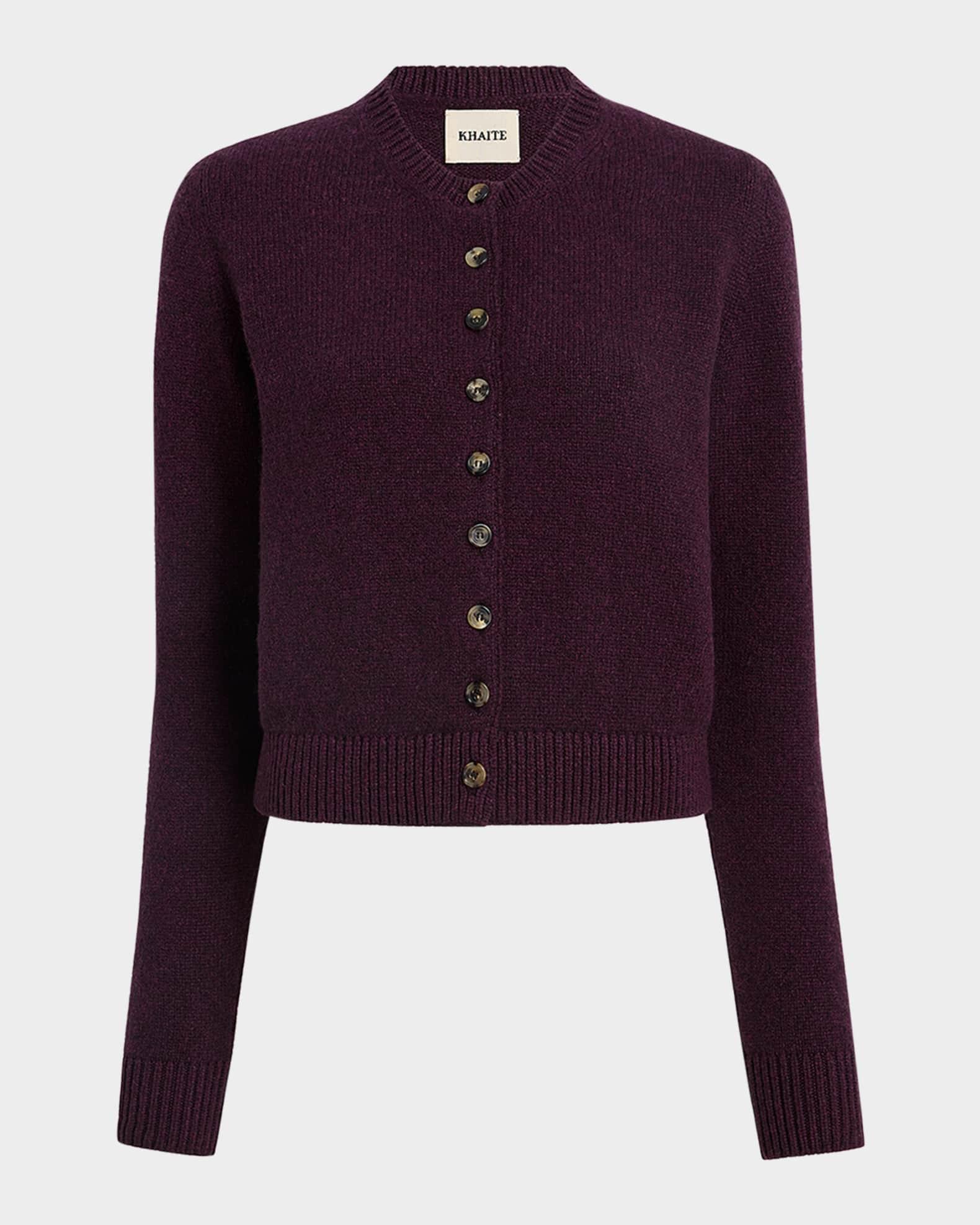 Everheart Cashmere Crewneck Cardigan Product Image