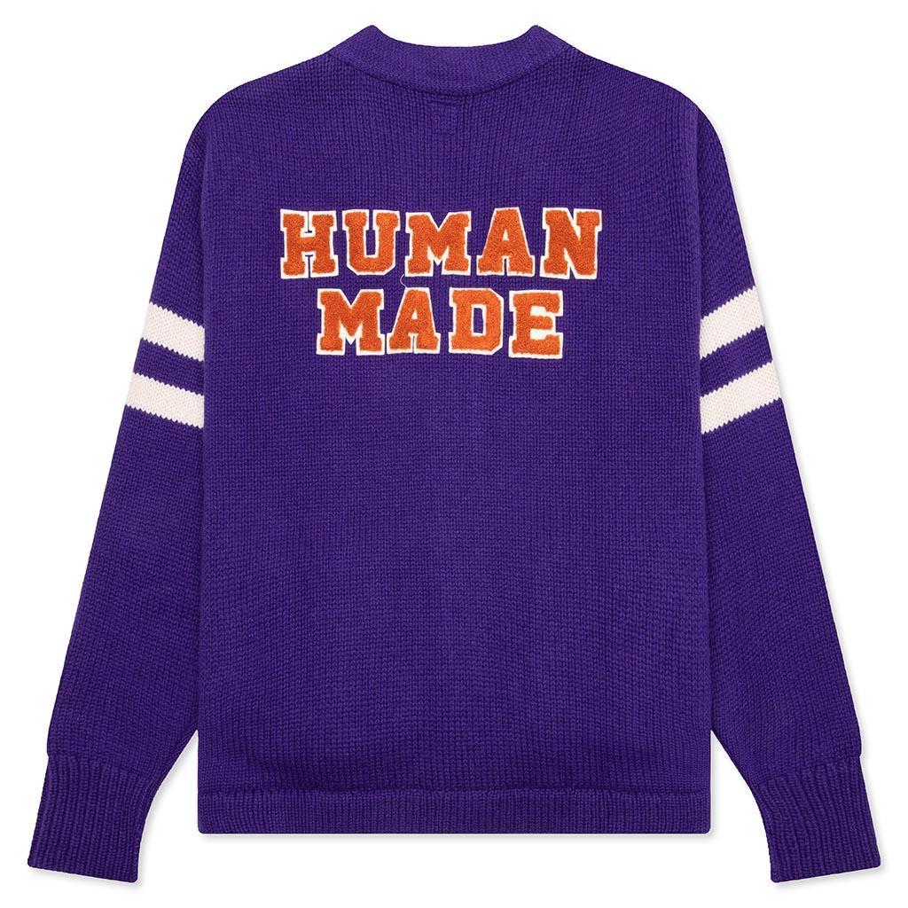 Low Gauge Knit Cardigan - Purple Male Product Image