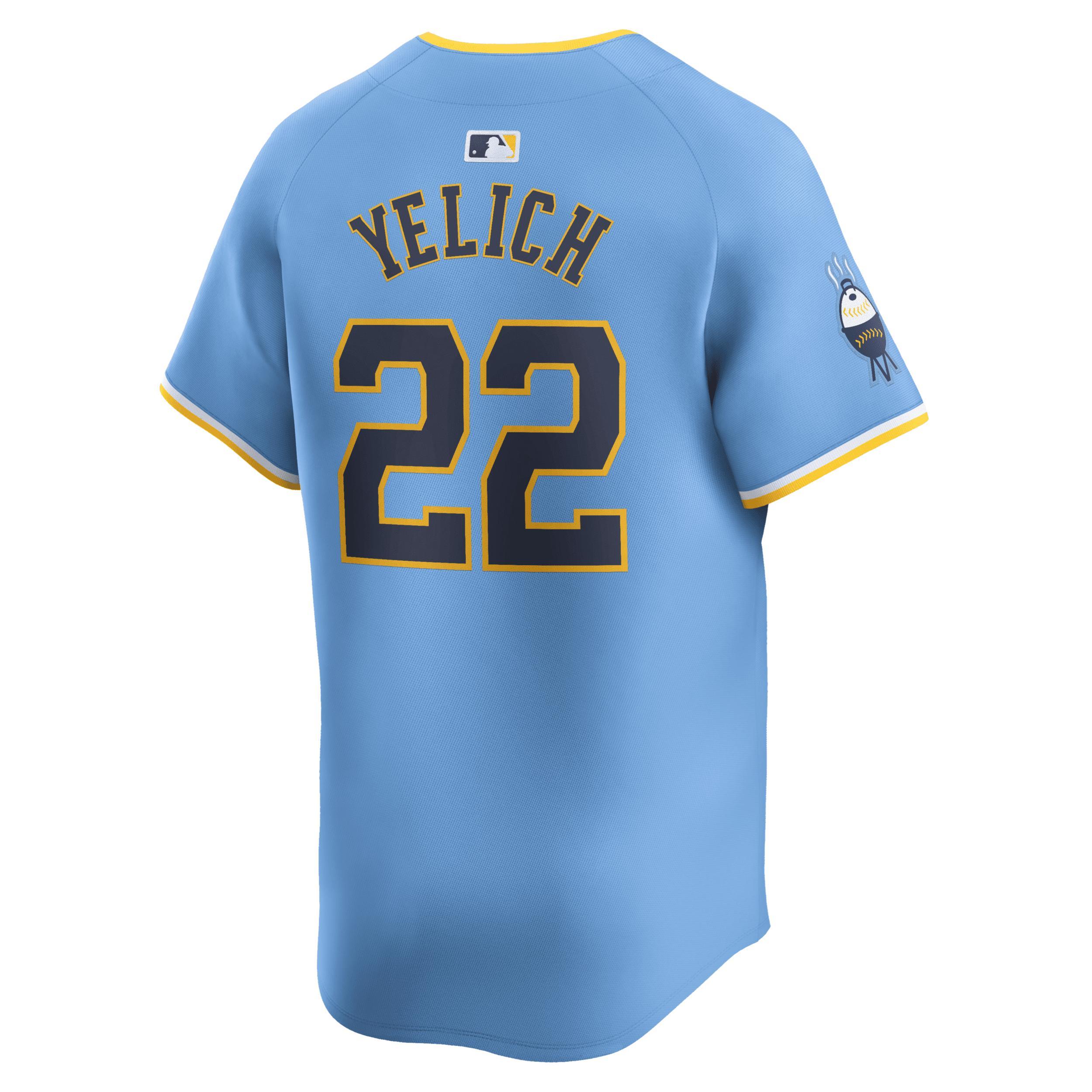 Mens Nike Christian Yelich Powder Blue Milwaukee Brewers City Connect Limited Player Jersey Product Image