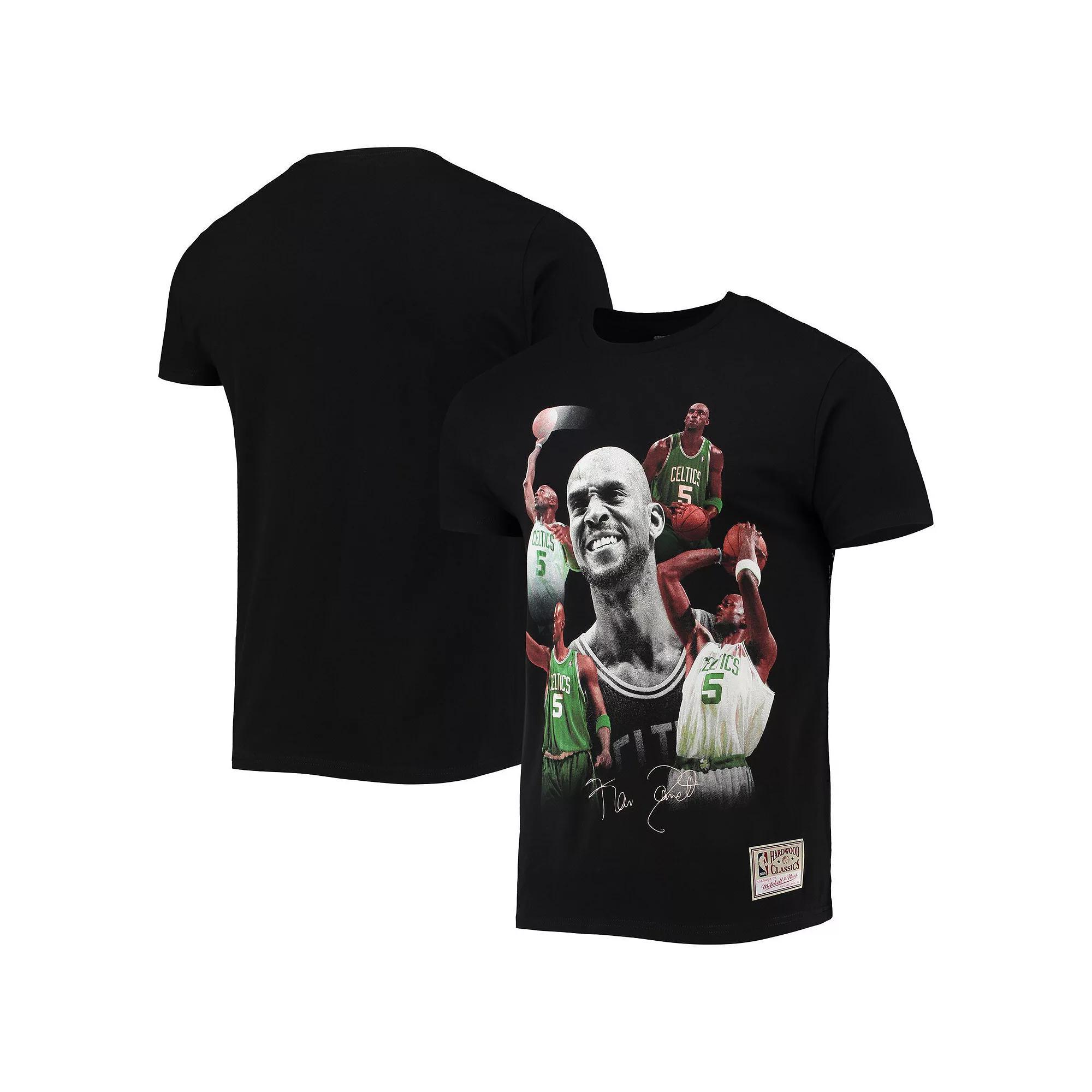 Men's Mitchell & Ness Kevin Garnett Black Boston Celtics Collage T-Shirt, Size: Large Product Image