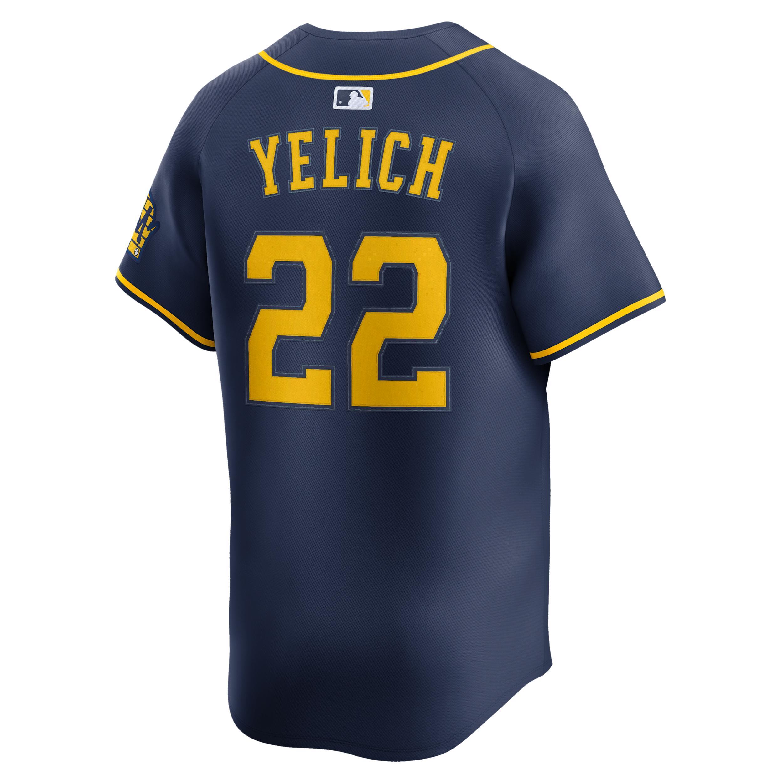 Christian Yelich Milwaukee Brewers Nike Men's Dri-FIT ADV MLB Limited Jersey Product Image