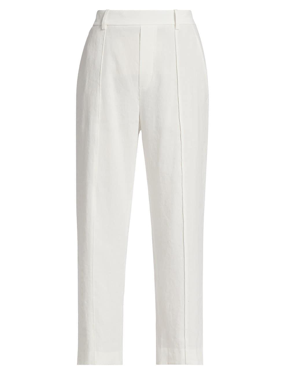 Womens Mid-Rise Tapered Pull-On Pant, Off White, Size XXS Vince Product Image