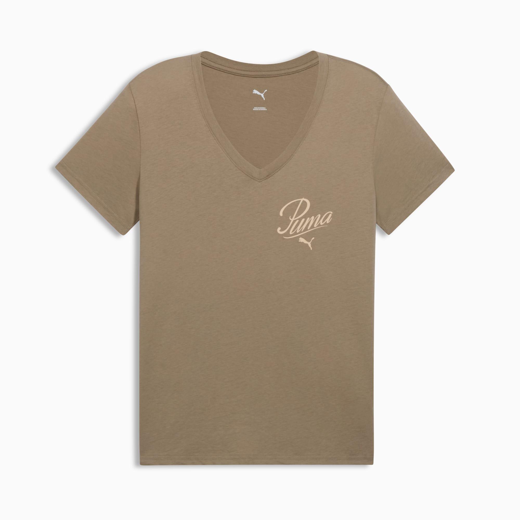 Essentials Script V-Neck Tee Women Product Image