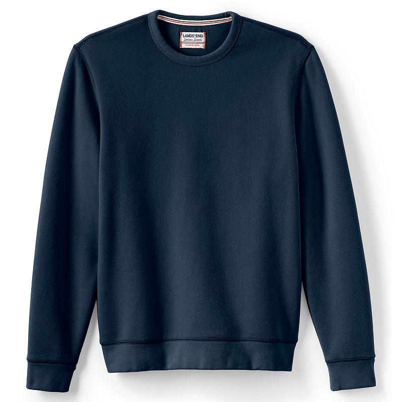 Mens Lands End Serious Sweats Crewneck Sweatshirt Grey Heather Product Image