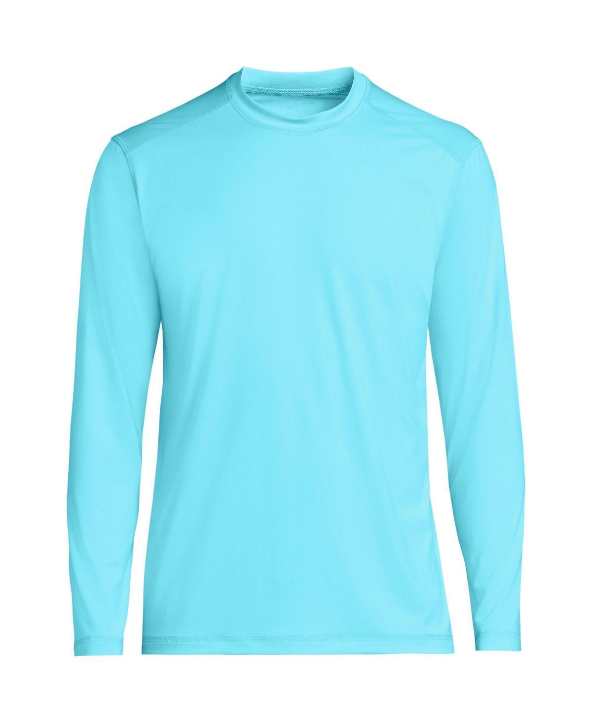 Big & Tall Lands' End SPF Long Sleeve Tee, Men's, Size: Medium Tall, Deep  Blue Product Image