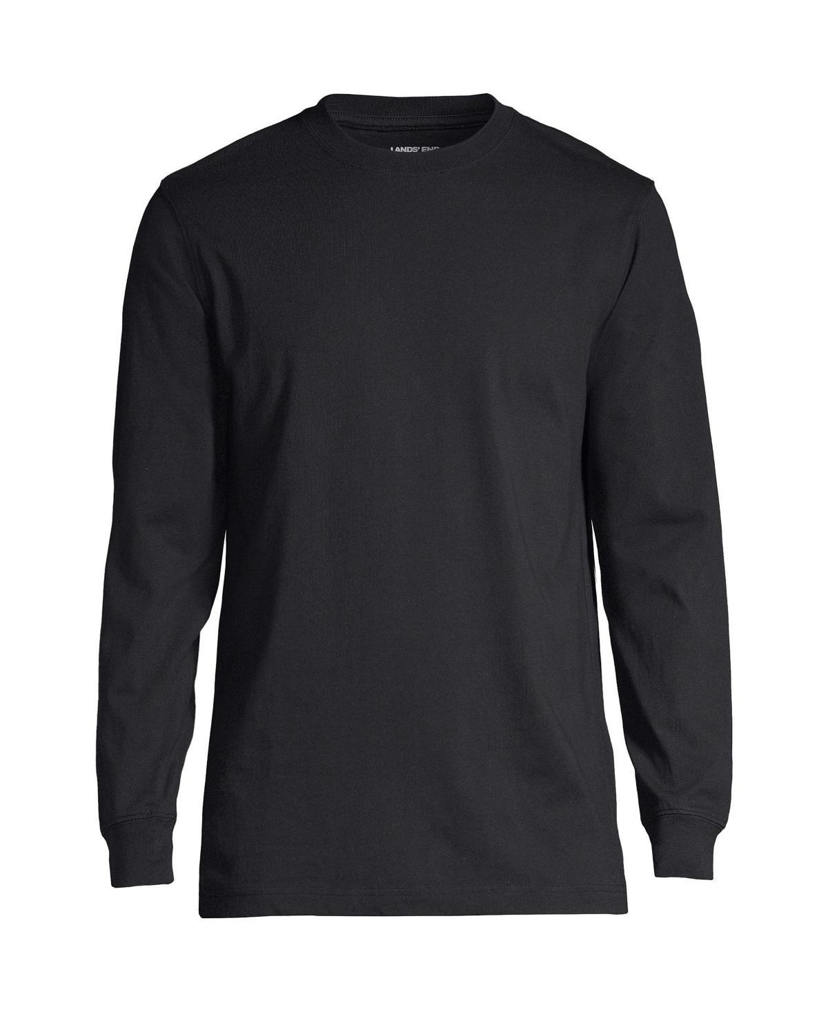 Big & Tall Lands' End Super Tee, Men's, Size: Medium Tall, Black Product Image