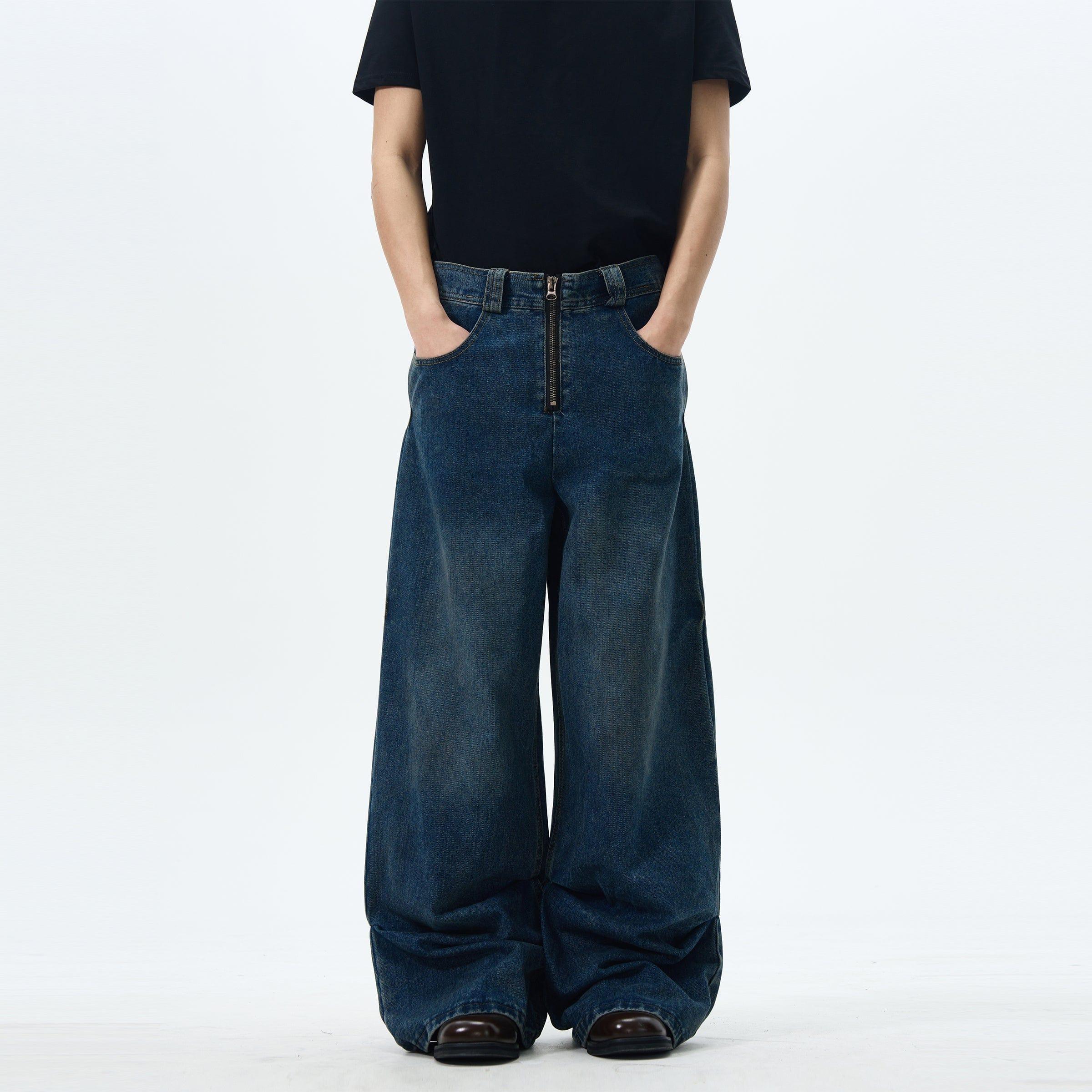 RT No. 12638 BAGGY STRAIGHT DENIM JEANS Product Image