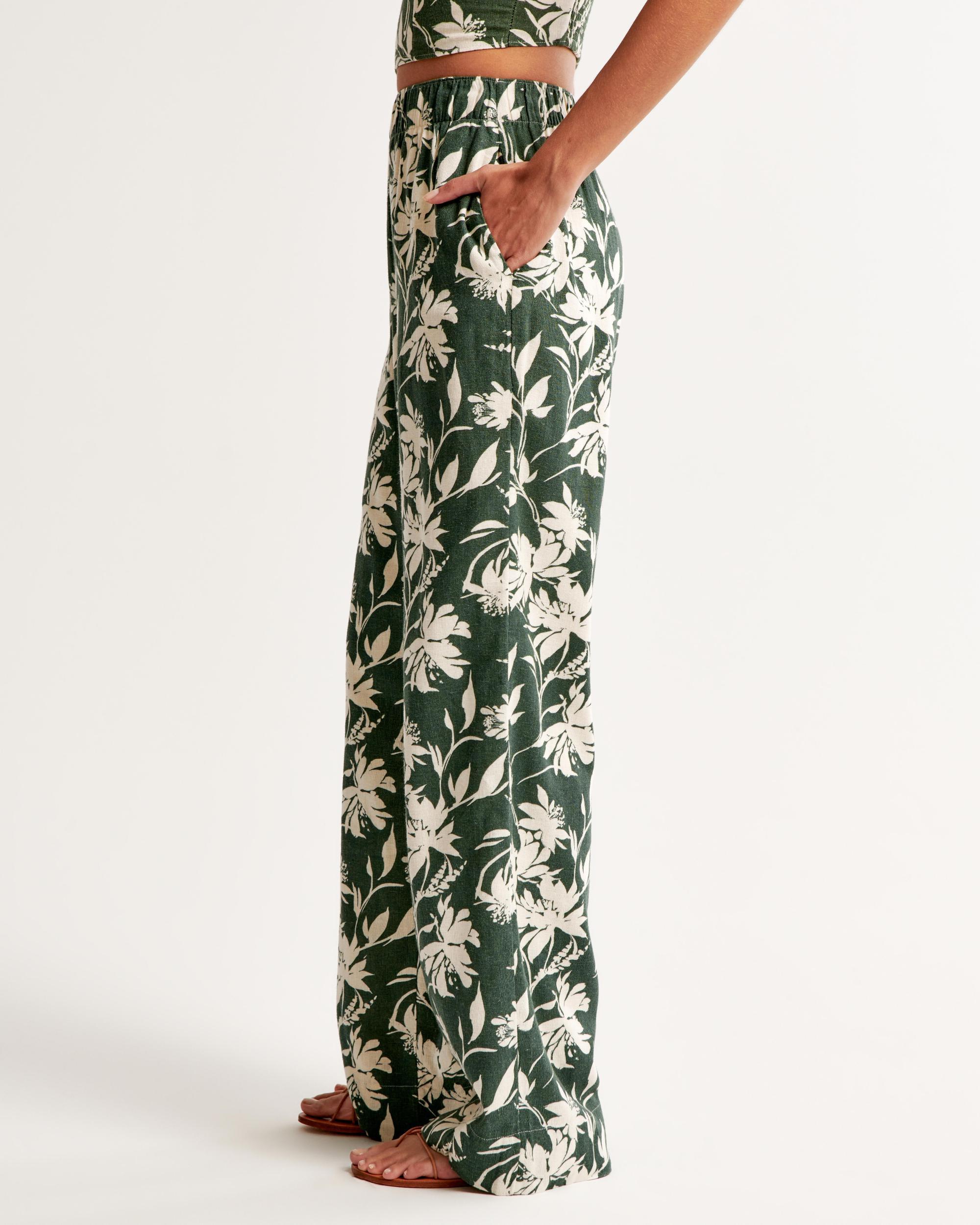 Linen-Blend Pull-On Pant Product Image