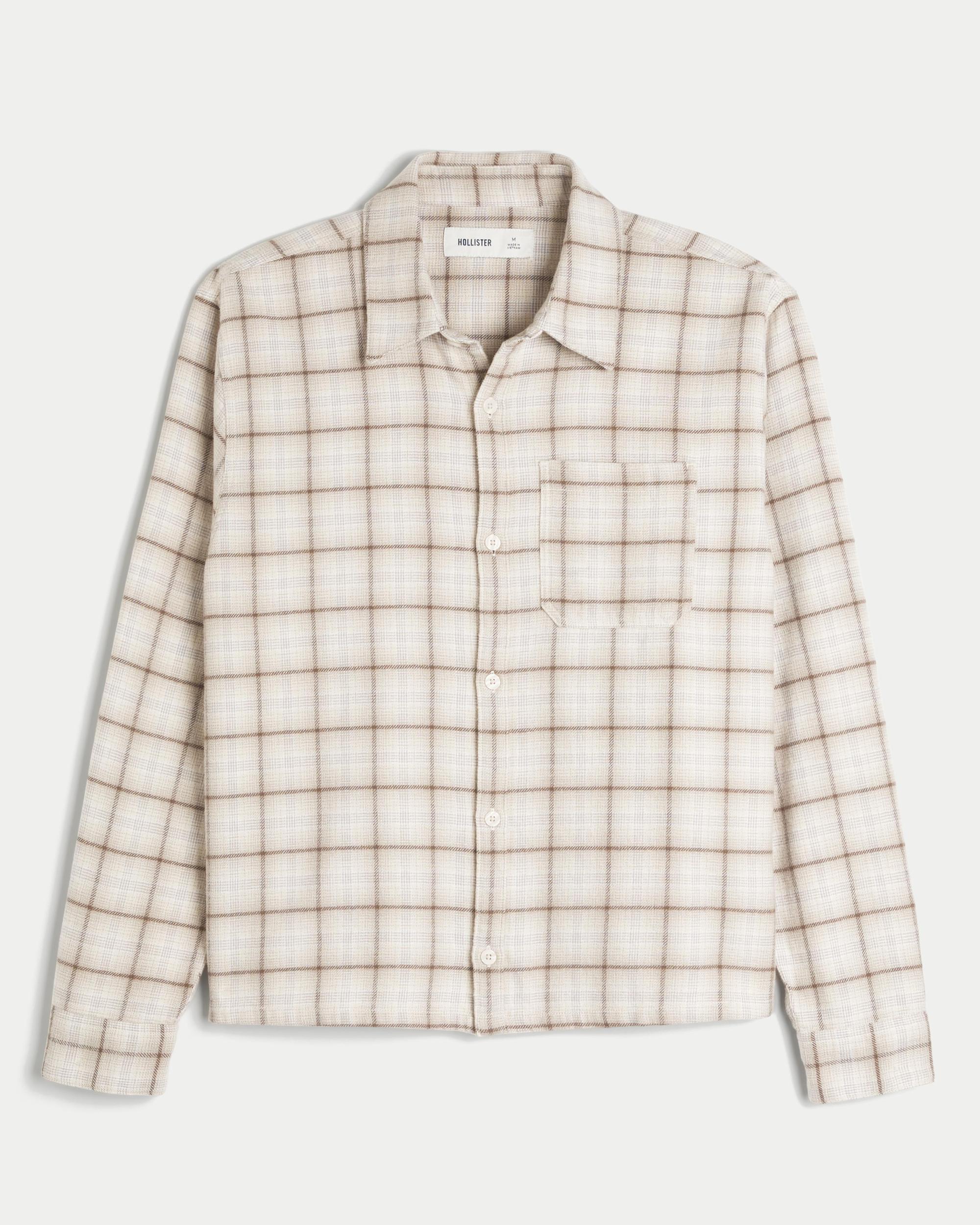 Flannel Button-Through Overshirt Product Image