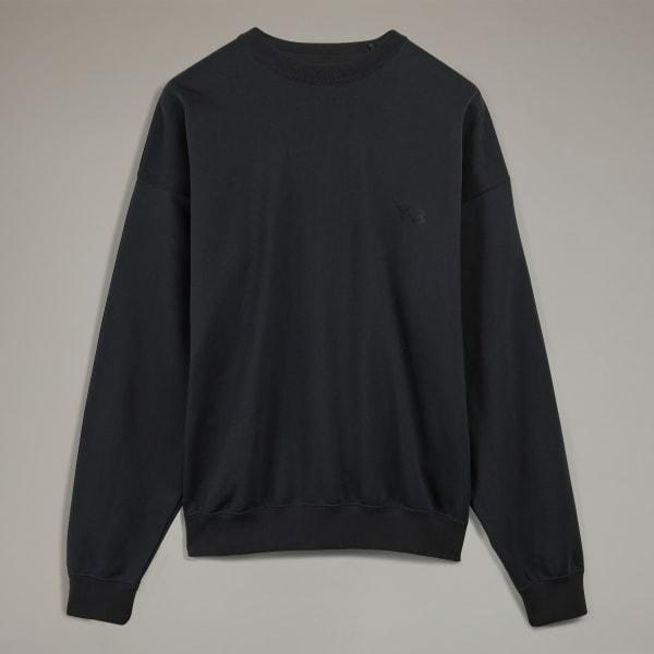 adidas Y-3 French Terry Crew Sweater Black S Mens Product Image