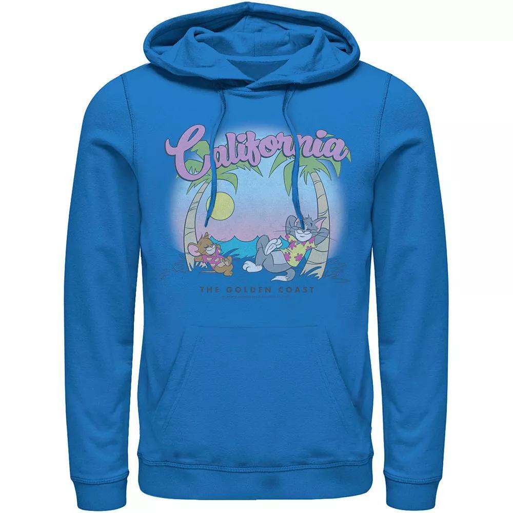 Men's Tom & Jerry California Golden Coast Hoodie, Size: XL, Royal Product Image