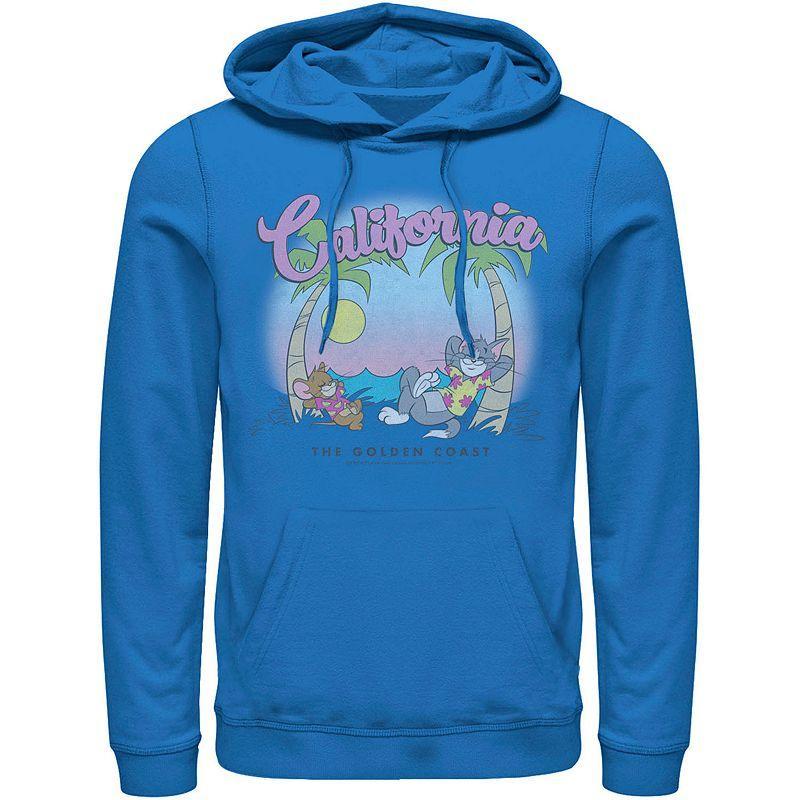Men's Tom & Jerry California Golden Coast Hoodie, Size: XL, Royal Product Image