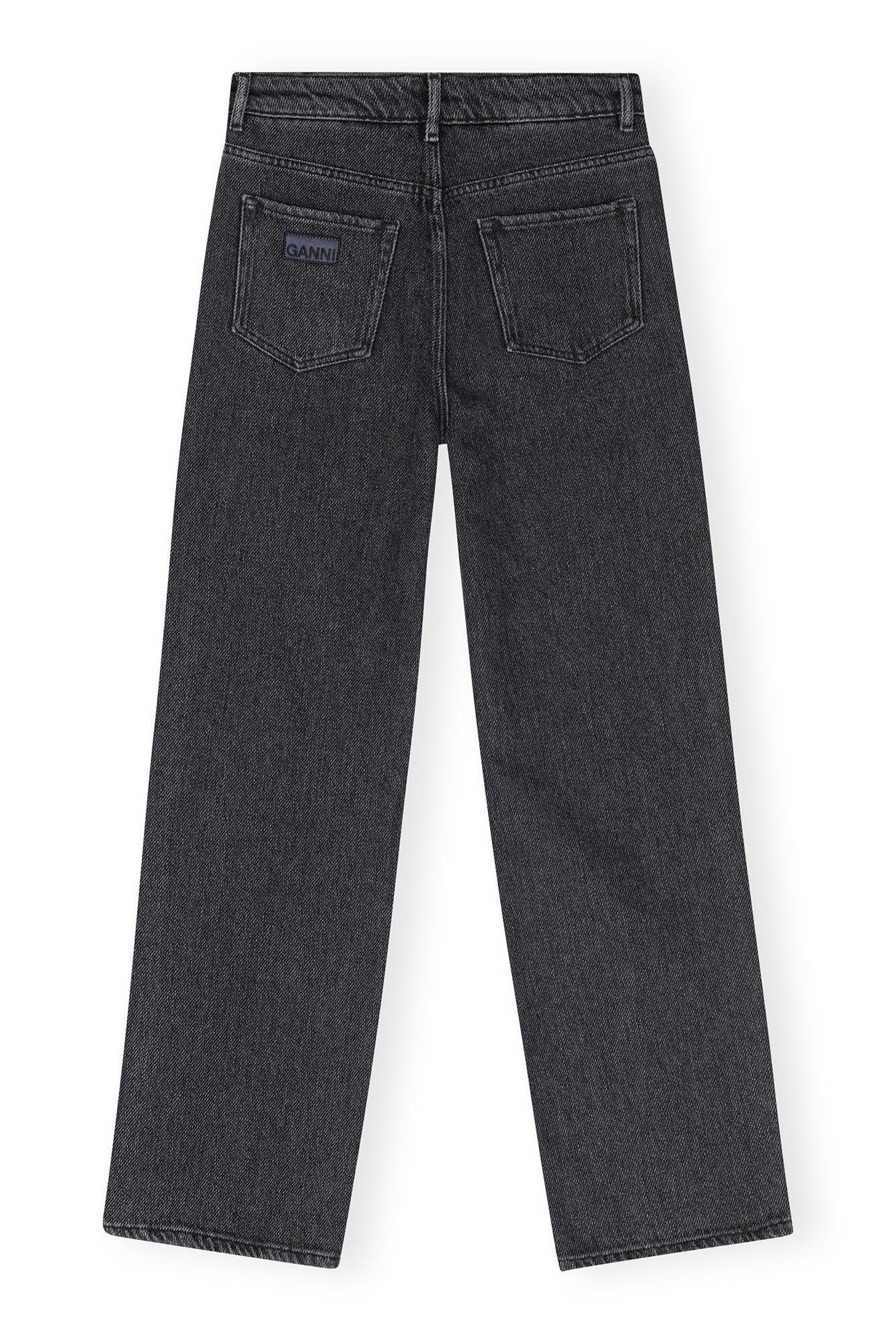 Washed Black Izey Drawstring Jeans Product Image