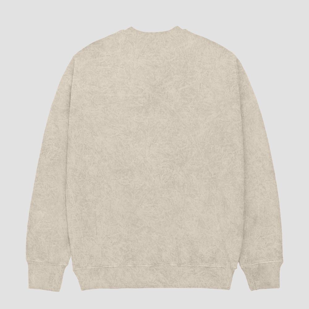Men's Frog and Toad Crewneck Pullover Sweatshirt - Beige Product Image