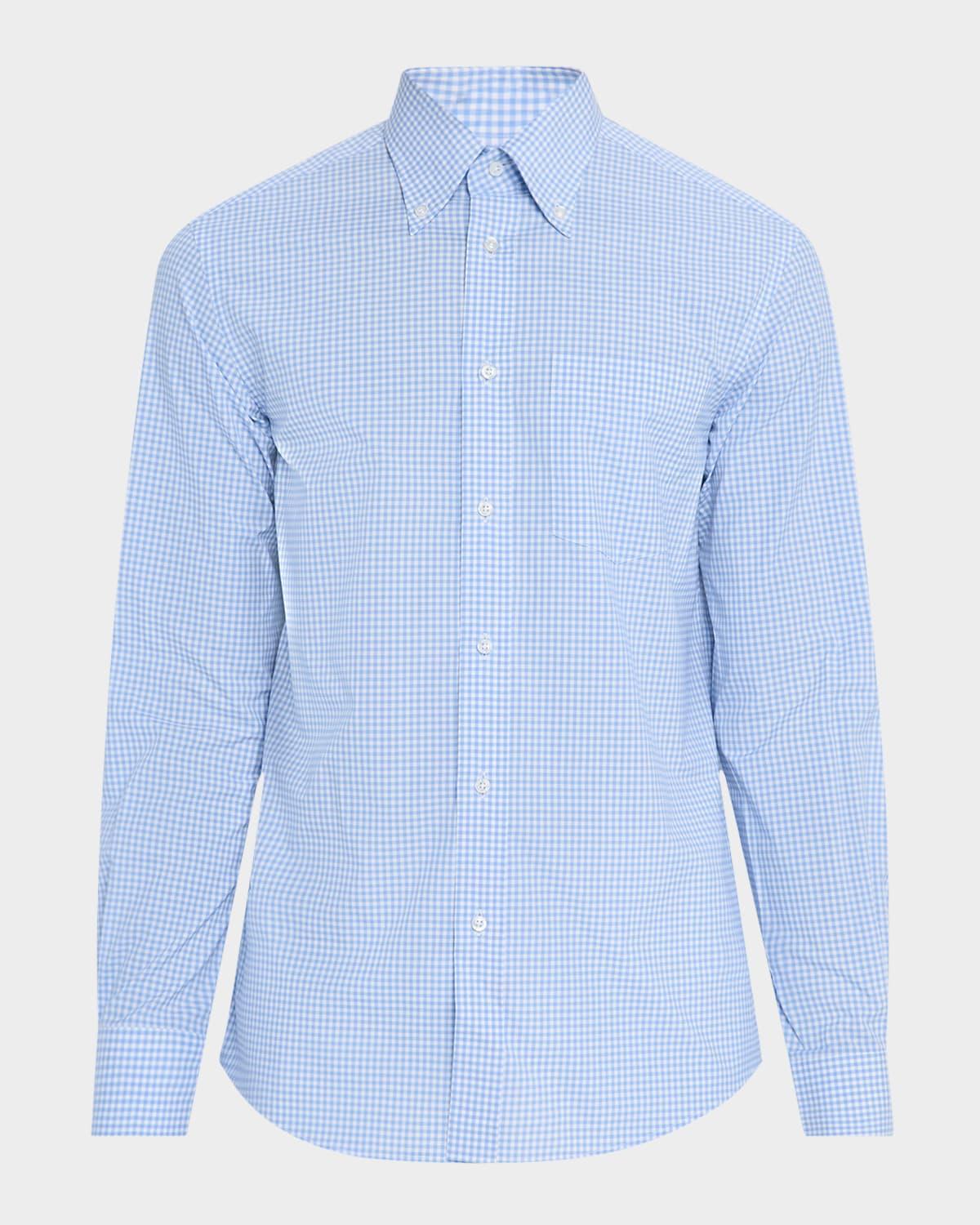 Mens Gingham Sport Shirt Product Image