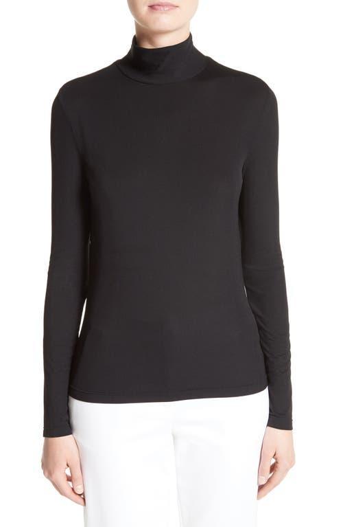 Fine Jersey Long-Sleeve Turtleneck Product Image