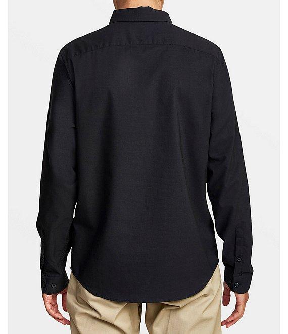 RVCA Long Sleeve That'll Do Stretch Solid Oxford Shirt Product Image
