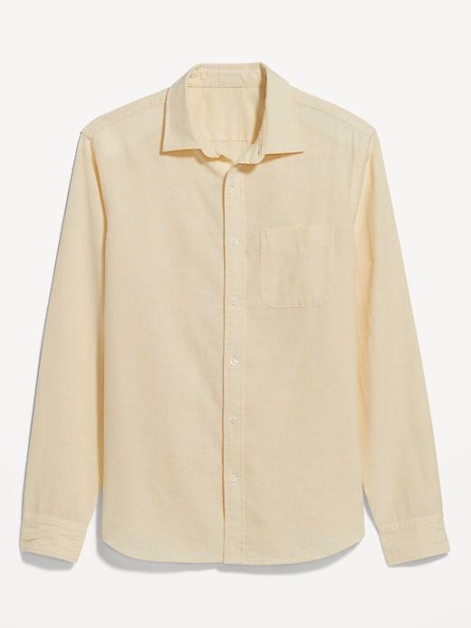 Classic Fit Everyday Linen-Blend Shirt Product Image