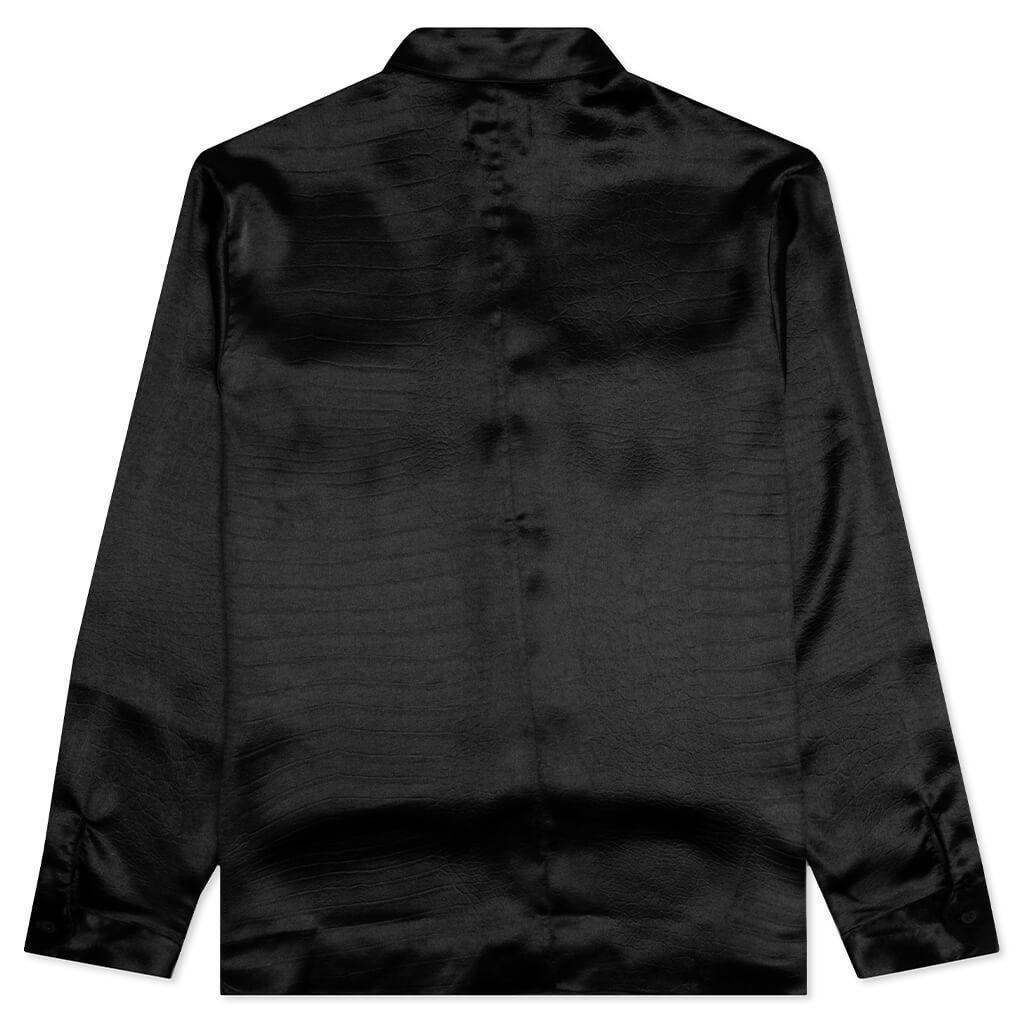 Malcom Shirt - Black Crocodile Male Product Image