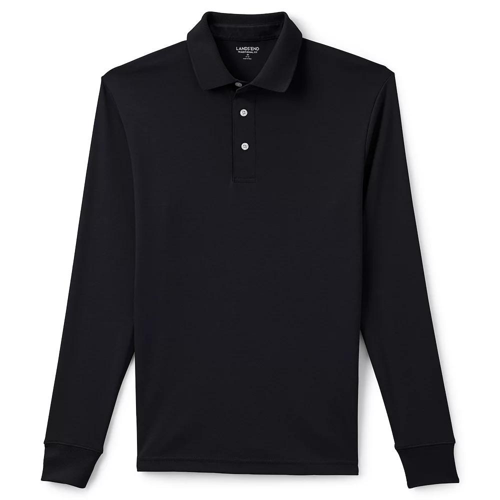 Men's Lands' End Soft Supima Polo, Size: Large, Radiant Blue Product Image
