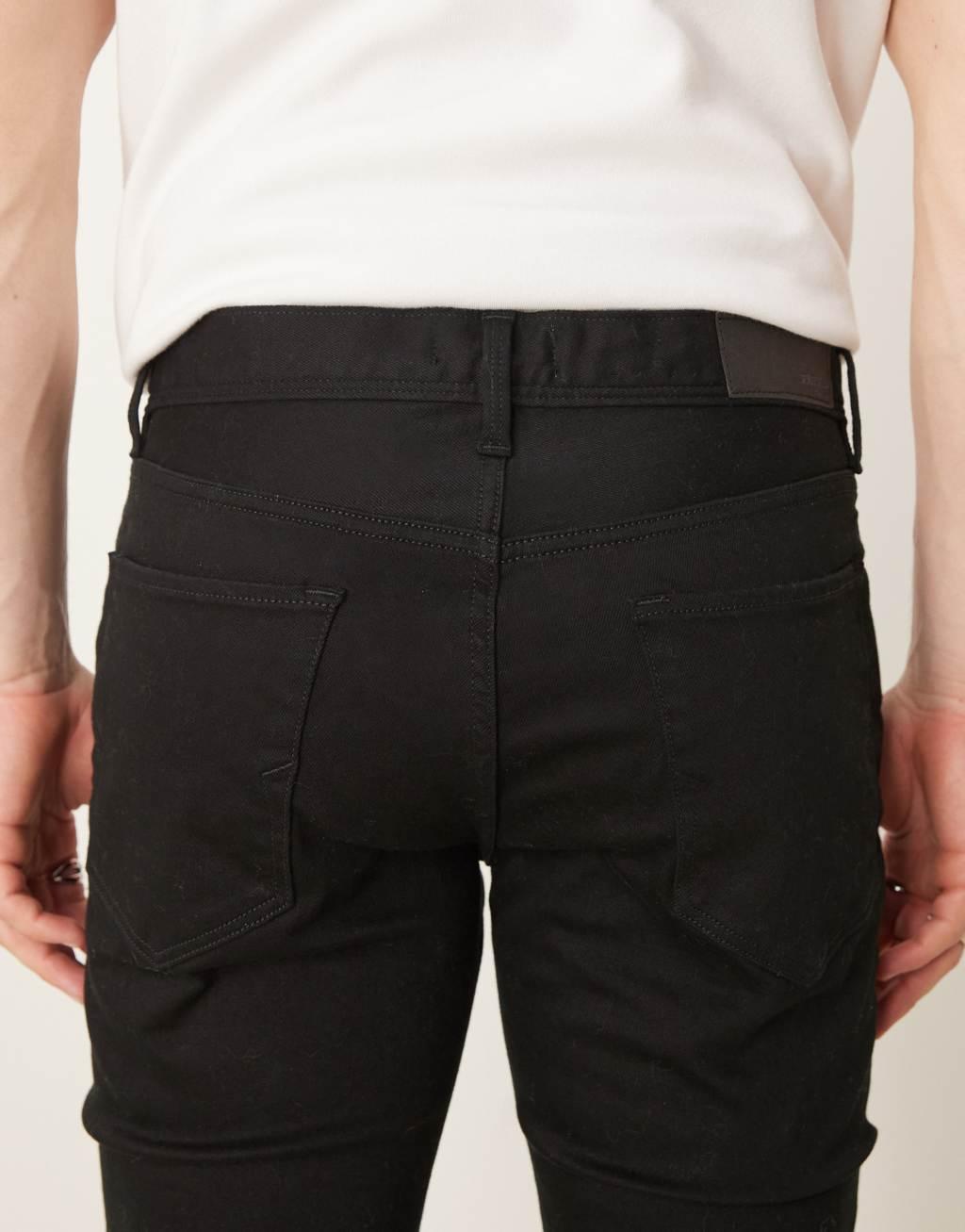 Selected Homme Leon slim fit jeans in black  Product Image