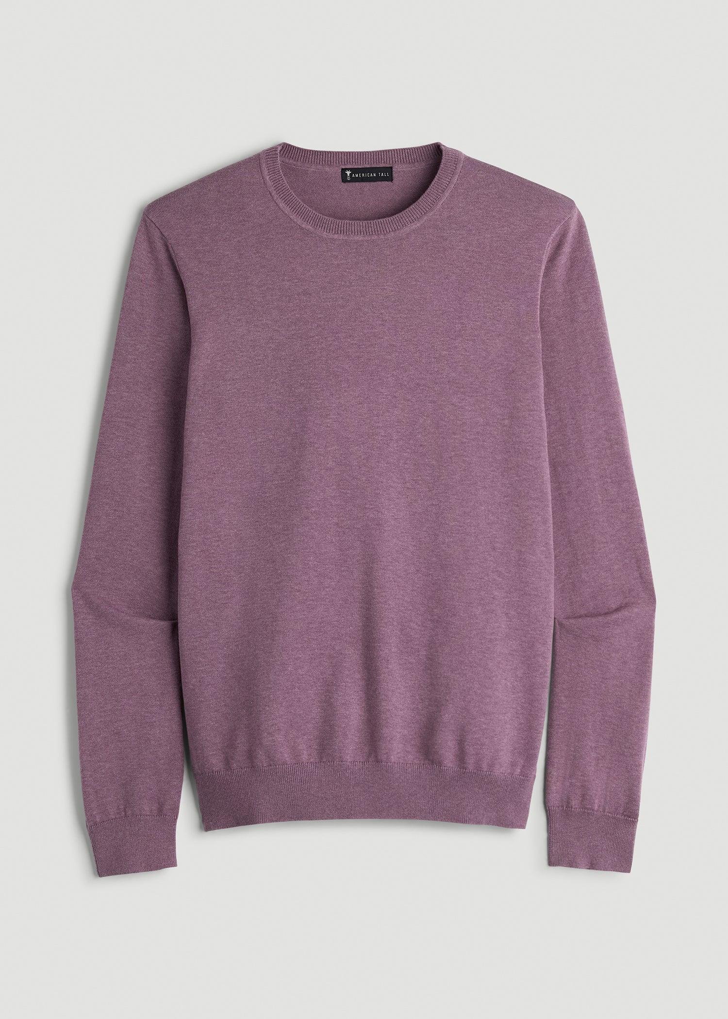 Everyday Crewneck Tall Men's Sweater in Grapeade Product Image