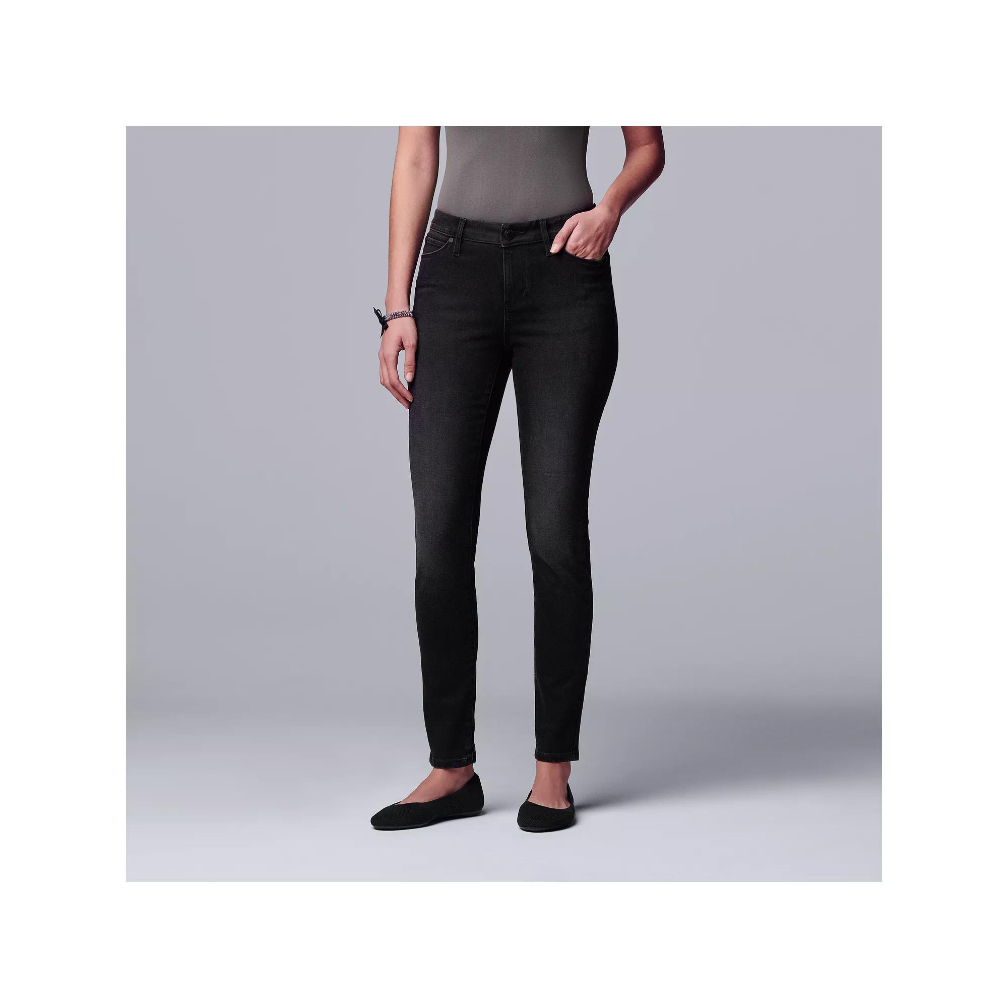 Women's Simply Vera Vera Wang Power Stretch Core Skinny Jeans, Size: 4, Denver Product Image