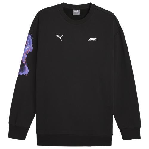 PUMA Mens PUMA F1 Neon Energy Crewneck - Mens Black/Multi Product Image