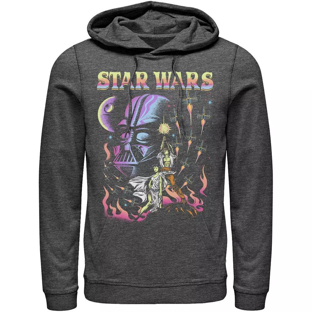 Men's Star Wars Retro Blacklight Colors Poster Hoodie, Size: XXL Product Image