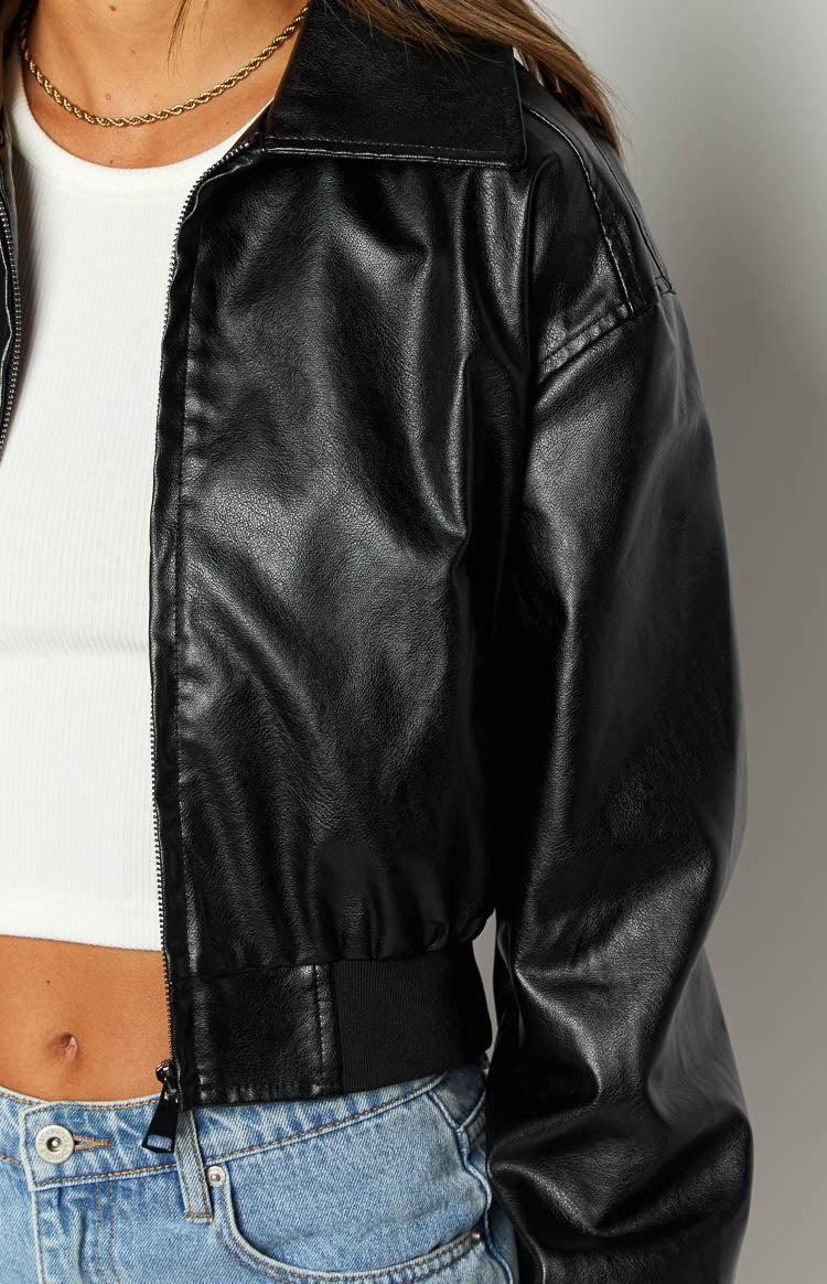 Abbi Black Cropped Jacket Girls Product Image