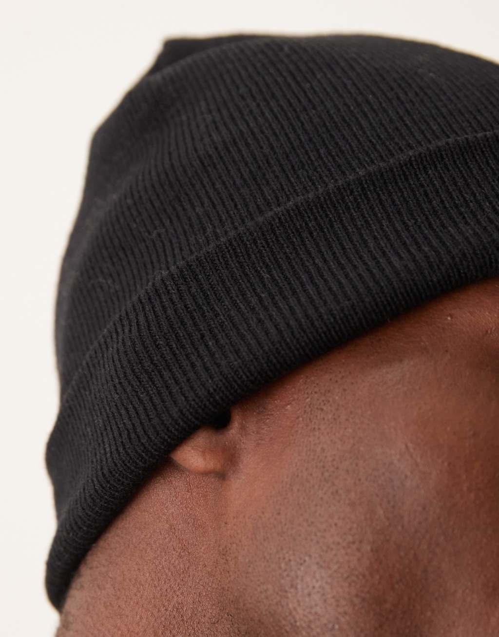 ASOS DESIGN skull beanie in black Product Image