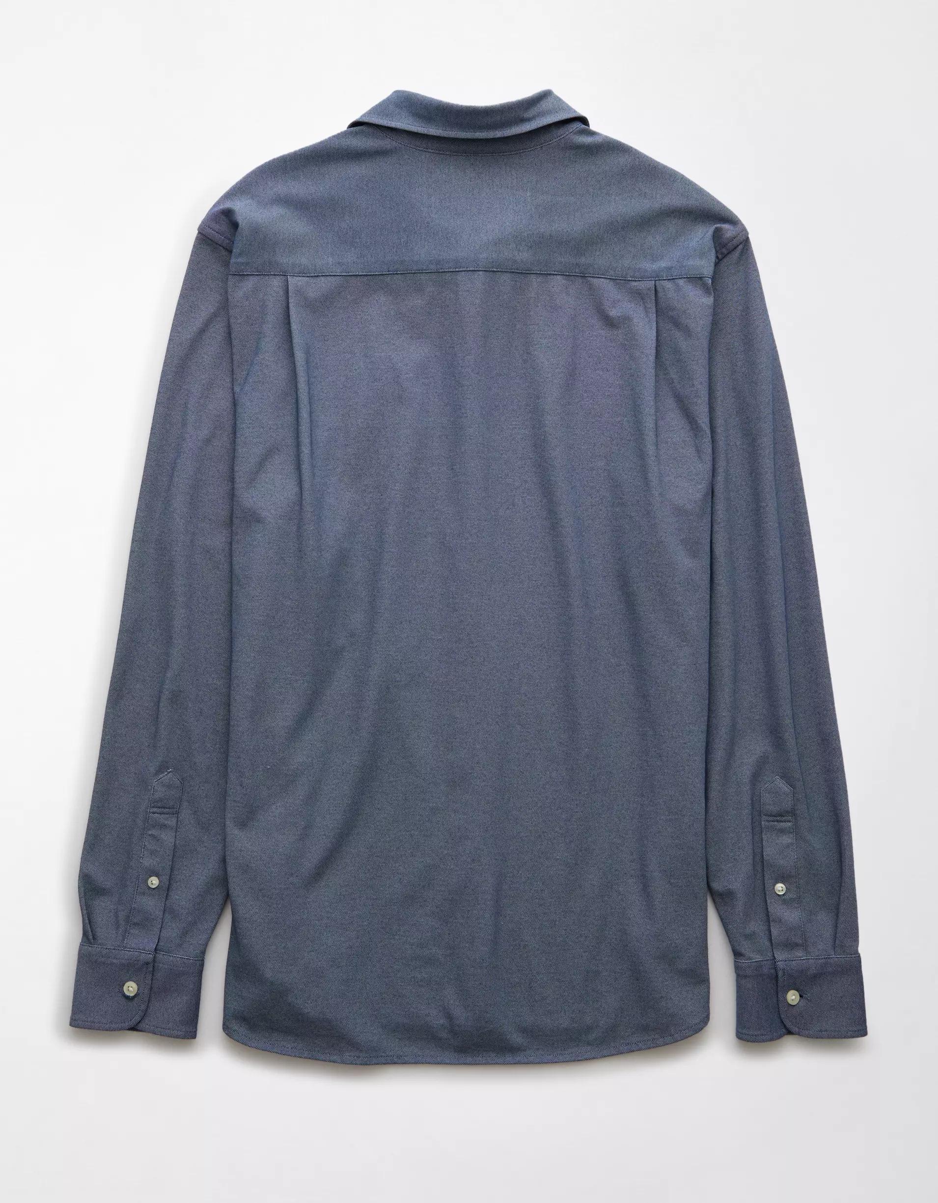 AE 24/7 Club Long Sleeve Button-Up Shirt Product Image