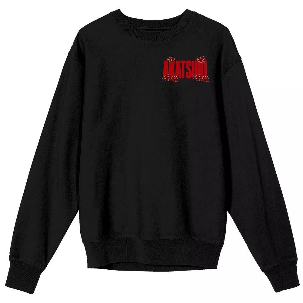 Men's Naruto Shippuden Akatsuki Long Sleeve Graphic Tee, Size: Medium, Black Product Image