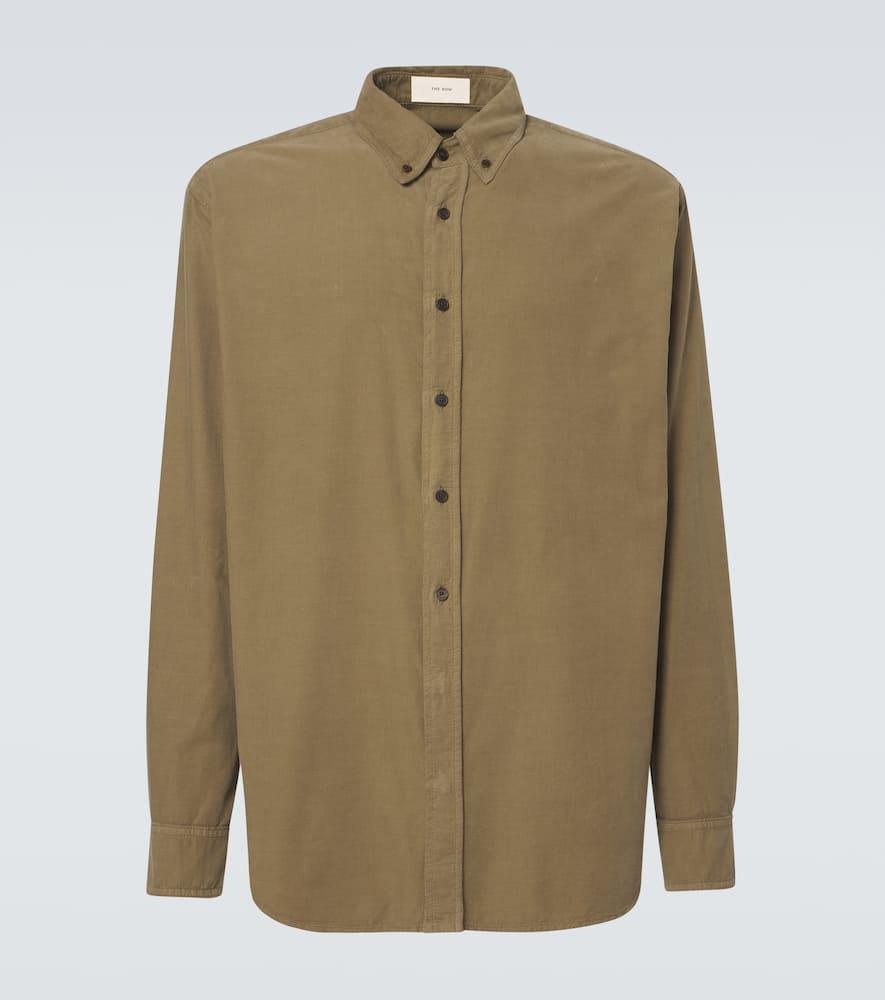 THE ROW Ruskin Cotton Shirt In Khaki Product Image